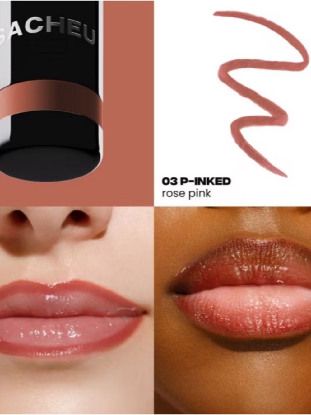 SACHEU Peel Off Lip Liner STAY-N 03 rose pink